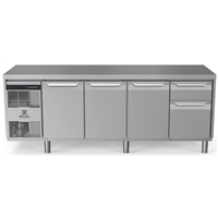 ecostore HP Premium - Tavolo refrigerato 590lt, 3 porte, 1/3 e 2/3 cassetti, -2+10°C