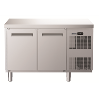 ecostore HP - Tavolo freezer 2 porte, -22-15°C, AISI 304, senza top, con gruppo refrigerato a dx, R290