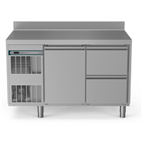 Crio Line HP - Refrigerated Counter - 290lt, 1-Door, 2-Drawer, Upstand