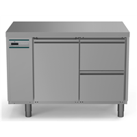 Crio Line HP - Refrigerated Counter - 290lt, 1-Door, 2-Drawer, Remote