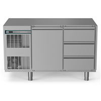 Crio Line HP - Refrigerated Counter - 290lt, 1-Door, 3x1/3 Drawers, No Top