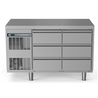 Crio Line HP - Refrigerated Counter - 290lt, 6x1/3 Drawers