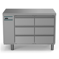 Crio Line HP - Refrigerated Counter - 290lt, 6x1/3 Drawers, Remote