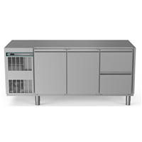 Crio Line HP - Refrigerated Counter - 440lt, 2-Door, 2-Drawer, No Top