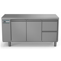 Crio Line HP - Refrigerated Counter - 440lt, 2-Door, 2-Drawer, Remote
