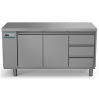 Crio Line HP - Refrigerated Counter - 440lt, 2-Door, 3x1/3 Drawers, Remote