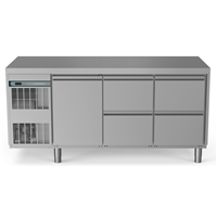 Crio Line HP - Refrigerated Counter - 440lt, 1-Door, 4x1/2 Drawers