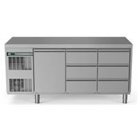 Crio Line HP - Refrigerated Counter - 440lt, 1-Door, 6x1/3 Drawers