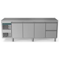 Crio Line HP - Refrigerated Counter - 590lt, 3-Door, 2-Drawer