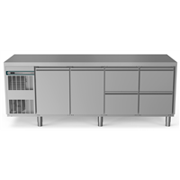 Crio Line HP - Refrigerated Counter - 590lt, 2-Door, 4x1/2 Drawers