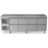 Crio Line HP - Refrigerated Counter - 590lt, 8x1/2 Drawers