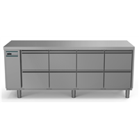 Crio Line HP - Refrigerated Counter - 590lt, 8x1/2 Drawers, Remote