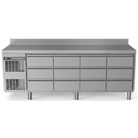 Crio Line HP - Refrigerated Counter - 590lt, 12x1/3 Drawers, Upstand