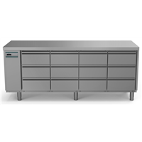 Crio Line HP - Refrigerated Counter - 590lt, 12x1/3 Drawers, Remote