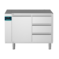 CRIO Line CP - 1 Door and 3x1/3 Drawer Refrigerated Counter, 265lt - No Top - Remote