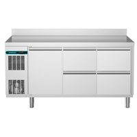 CRIO Line CP - 1 Door and 4 Drawer Refrigerated Counter, 420lt with Splashback (R290)