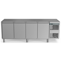 Crio Line HP - Refrigerated Counter - 590lt, 4-Door, No Top, Right Cooling Unit