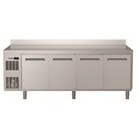 Crio Line SB - 4 Door Refrigerated Counter (R290) with splashback