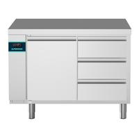 CRIO Line CP - 1 Door & 3 Drawer Refrigerated Counter, 265lt (-2/+10) - Remote