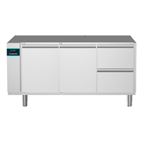 CRIO Line CP - 2 Door & 2 Drawer Refrigerated Counter, 420lt (-2/+10) - No Top - Remote