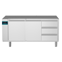 CRIO Line CP - 2 Door and 3x1/3 Drawer Refrigerated Counter, 420lt - No Top - Remote