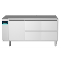 CRIO Line CP - 1 Door & 4 Drawer Refrigerated Counter, 420lt (-2/+10) - No Top - Remote