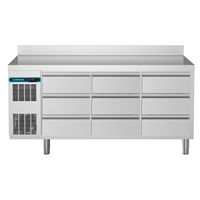 CRIO Line CP - 9x1/3 Drawer Refrigerated Counter, 420lt with Splashback (R290)
