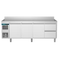 CRIO Line CP - 3 Door & 2 Drawer Refrigerated Counter, 560lt (-2/+10) - Upstand (R290)