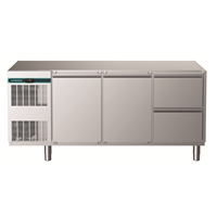 CRIO Line CP - 2 Door and 2 Drawer Freezer Counter, 415lt - No Top