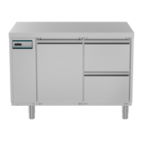Crio Line HP - Refrigerated Counter - 290lt, 1-Door, 2-Drawer, Remote
