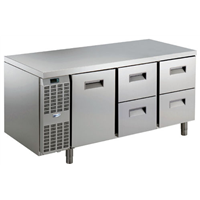 Tavoli refrigerati - SB tavolo refrigerato 1 porta e 4 cassetti - AISI 304