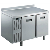 Tavoli refrigerati - SB tavolo refrigerato 2 porte e alzatina- AISI 304