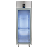 ecostore - Freezer 670 litri, 1 porta vetro, AISI 304, -20-15°C, digitale, remoto
