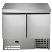 Tavoli refrigerati - Tavolo refrigerato compatto 250lt, 2 porte con piano in inox