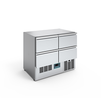 Digital Undercounter - Compact Refrigerated Counter - 250lt, 4 Drawers no worktop (R290)