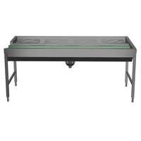 Handling systeem voor afwasmachine - Sorteertafel voor 4 korven, koordenband, lengte aansluiting, links>rechts, 2130 mm