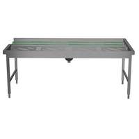 Handling systeem voor afwasmachine - Sorteertafel voor 4 korven, koordenband, lengte aansluiting, rechts>links, 2130 mm