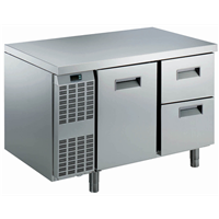 Tavoli refrigerati - SB tavolo refrigerato 1 porta e 2 cassetti - AISI 304