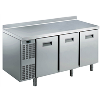Tavoli refrigerati - SB tavolo refrigerato 3 porte e alzatina - AISI 304