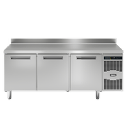 Pastry and Bakery Line<br>3 Door Refrigerated Counter, -2°/+7°C, 600X400 grid, with upstand
