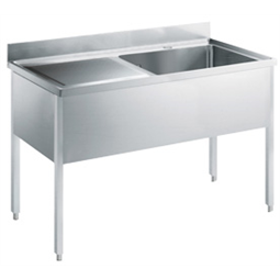 Standard Preparation1400 mm Sink with 1 Bowl - Left Drain