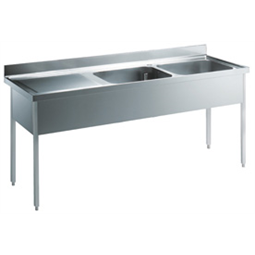 Standard Preparation2100 mm Sink with 2 Bowls & Left Drain