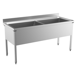 Standard Preparation800x500 mm Soaking Sink with 2 Bowls