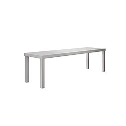 Stainless Steel PreparationOvershelf with one tier, 1400 mm