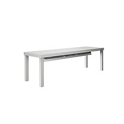 Stainless Steel PreparationOvershelf with one tier, led and ceramic light, 1400 mm