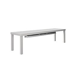 Stainless Steel PreparationOvershelf with one tier, led and ceramic light, 1600 mm