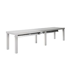 Stainless Steel PreparationOvershelf with one tier, led and ceramic light, 1800 mm