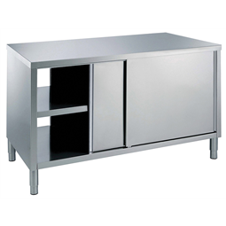 Standard Preparation1200 mm Passthrough Worktop Cupboard with Shelf & Sliding Doors