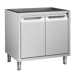 Standard PreparationCupboard with 2 Hinged Doors - no top, 900mm