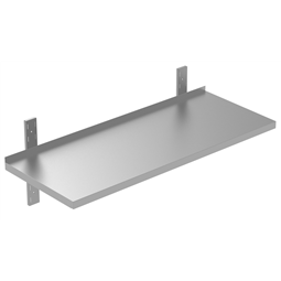 PLUS - Static Preparation1000 mm Solid Wall Shelf with Brackets